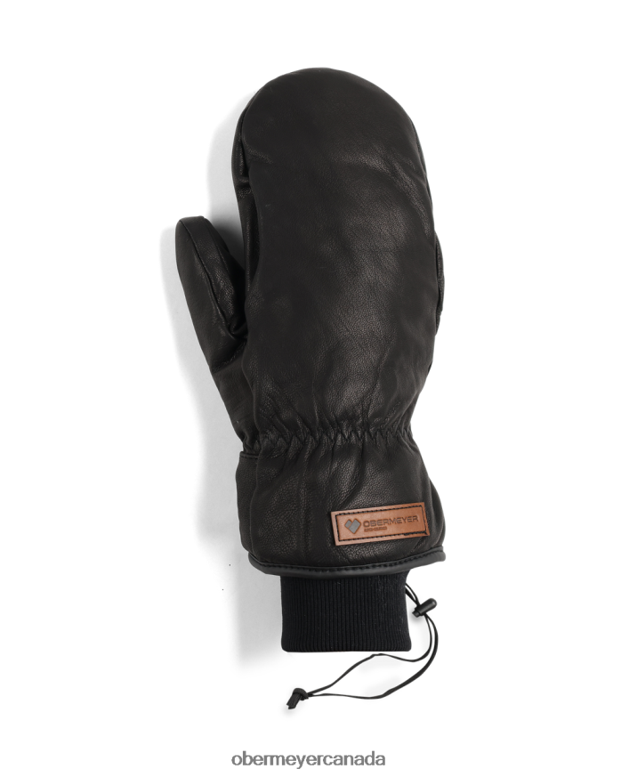 Obermeyer Men M Leather Mitten PT4J477 Accessory Black