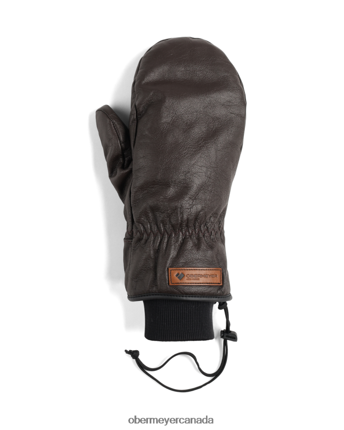 Obermeyer Men M Leather Mitten PT4J478 Accessory Espresso