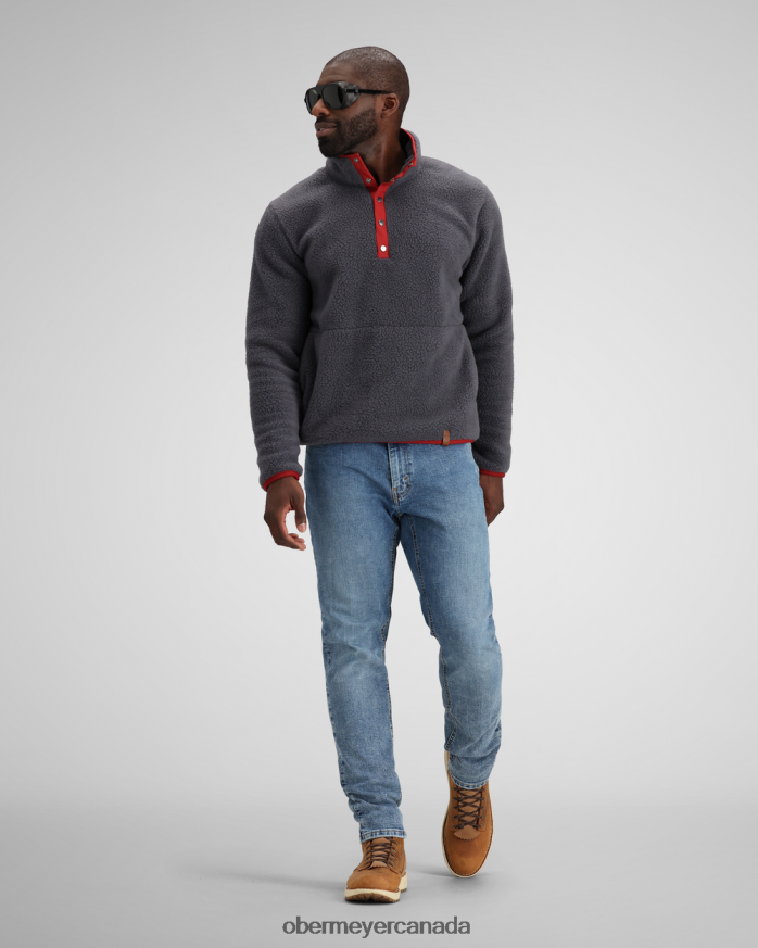 Obermeyer Men M Boulder Fleece PT4J459 Clothing Basalt