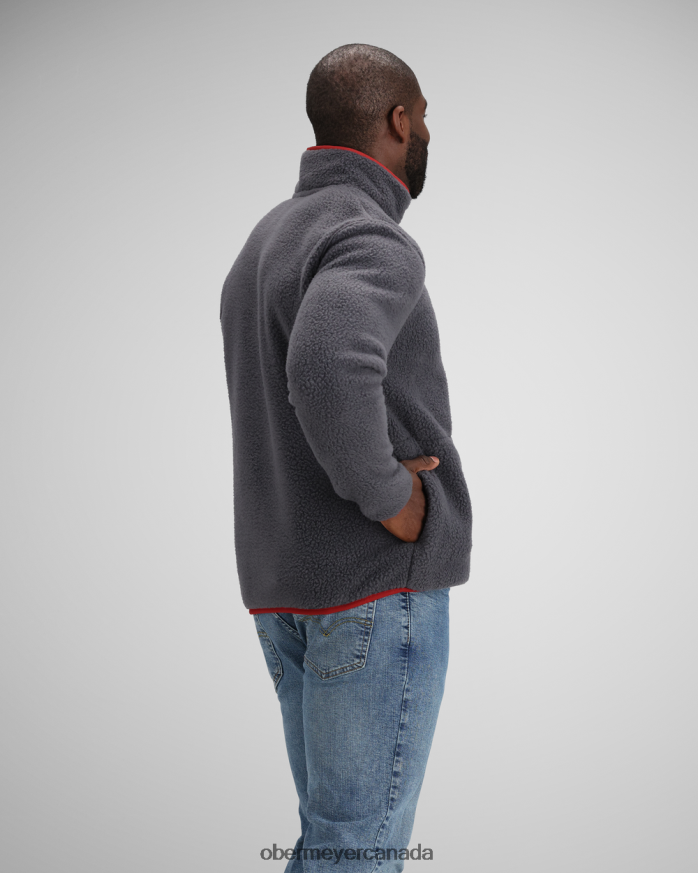 Obermeyer Men M Boulder Fleece PT4J459 Clothing Basalt