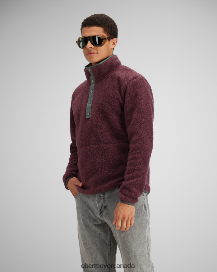 Obermeyer Men M Boulder Fleece PT4J460 Clothing Huckleberry