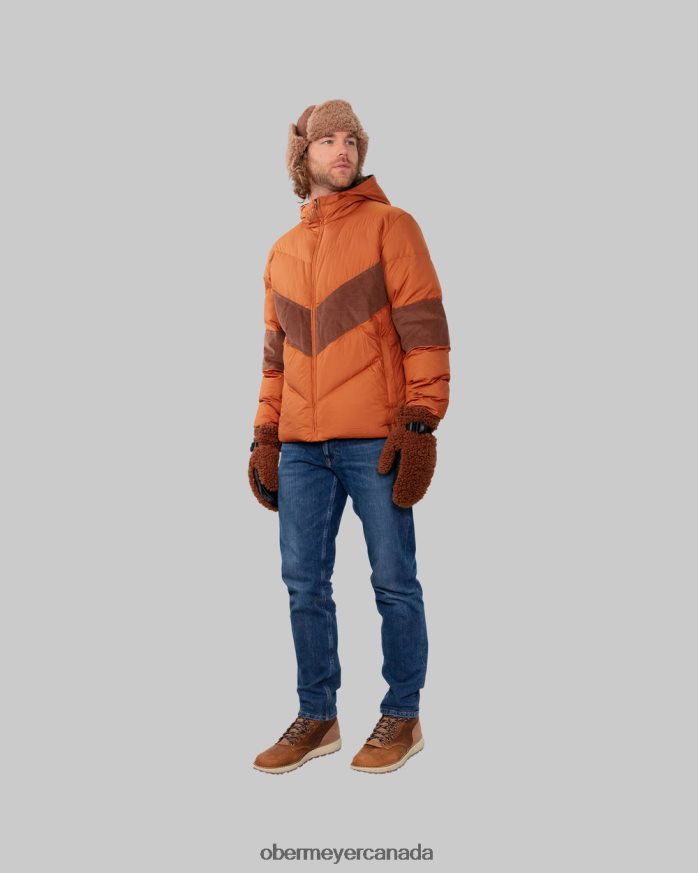 Obermeyer Men Breton Down Jacket PT4J487 Clothing Terracotta