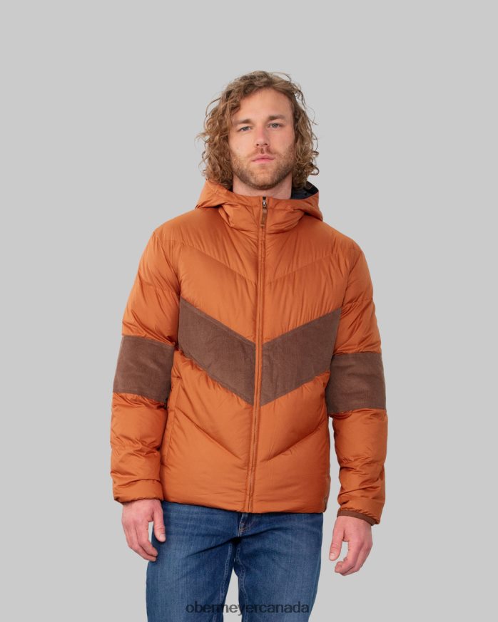Obermeyer Men Breton Down Jacket PT4J487 Clothing Terracotta