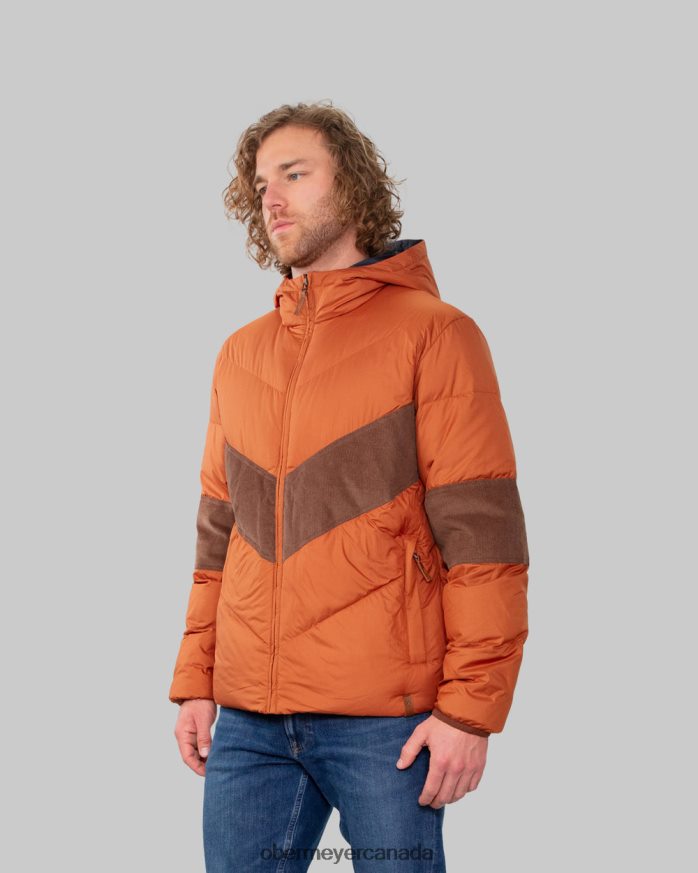 Obermeyer Men Breton Down Jacket PT4J487 Clothing Terracotta
