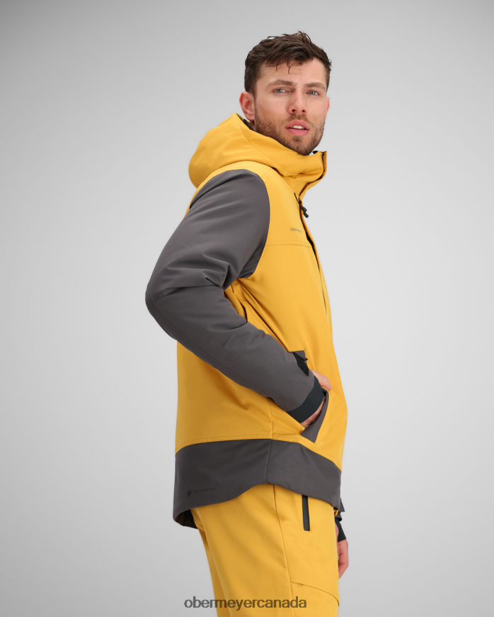 Obermeyer Men Grommet Jacket PT4J434 Clothing Sandstone