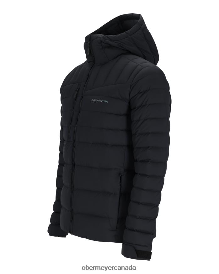 Obermeyer Men Klaus Down Hoody PT4J436 Clothing Black