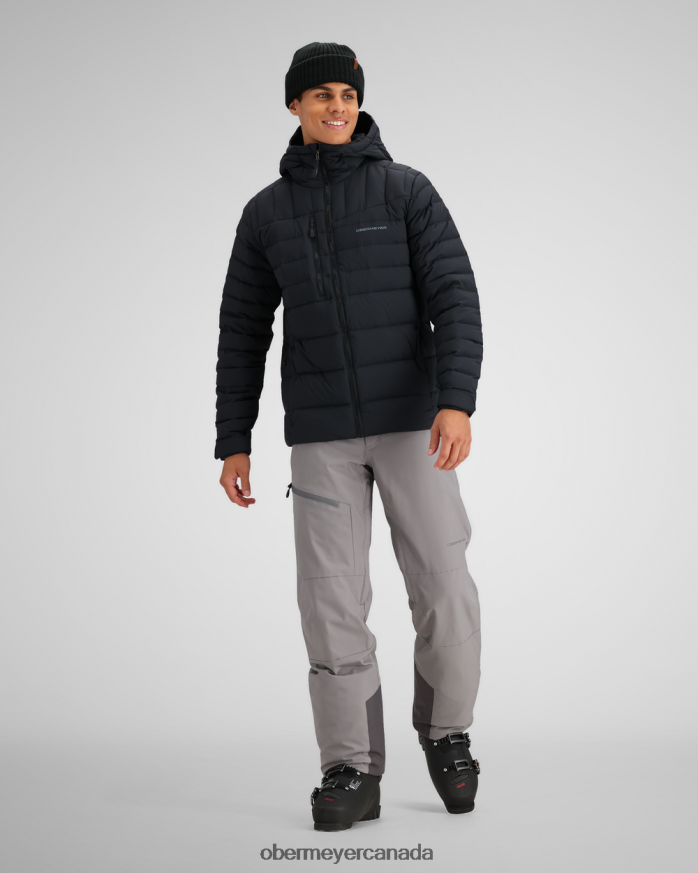 Obermeyer Men Klaus Down Hoody PT4J436 Clothing Black