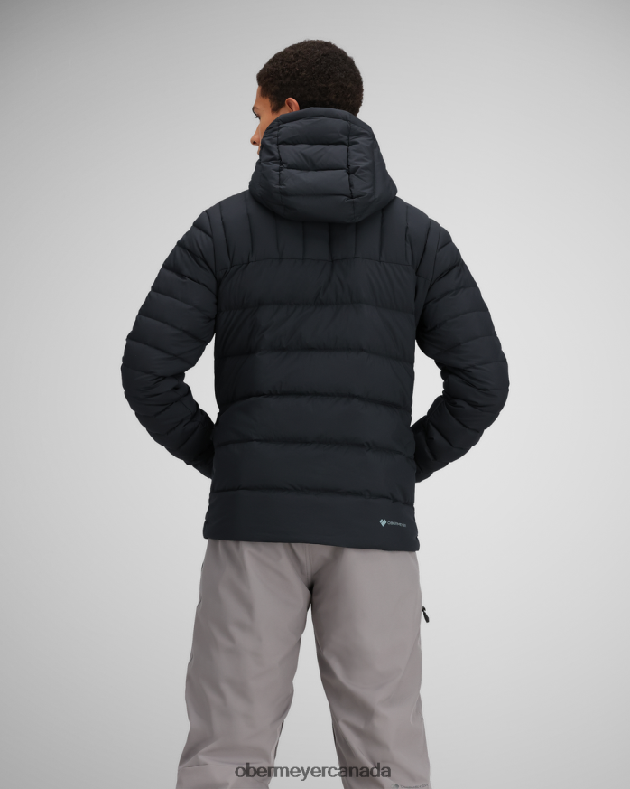 Obermeyer Men Klaus Down Hoody PT4J436 Clothing Black