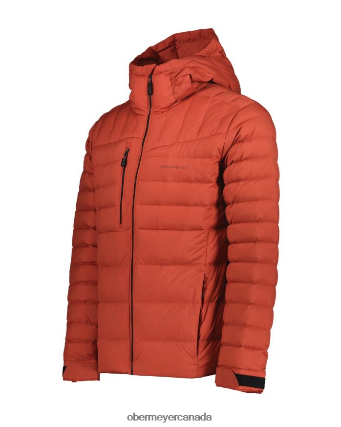 Obermeyer Men Klaus Down Hoody PT4J438 Clothing Russet