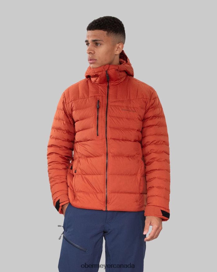 Obermeyer Men Klaus Down Hoody PT4J438 Clothing Russet