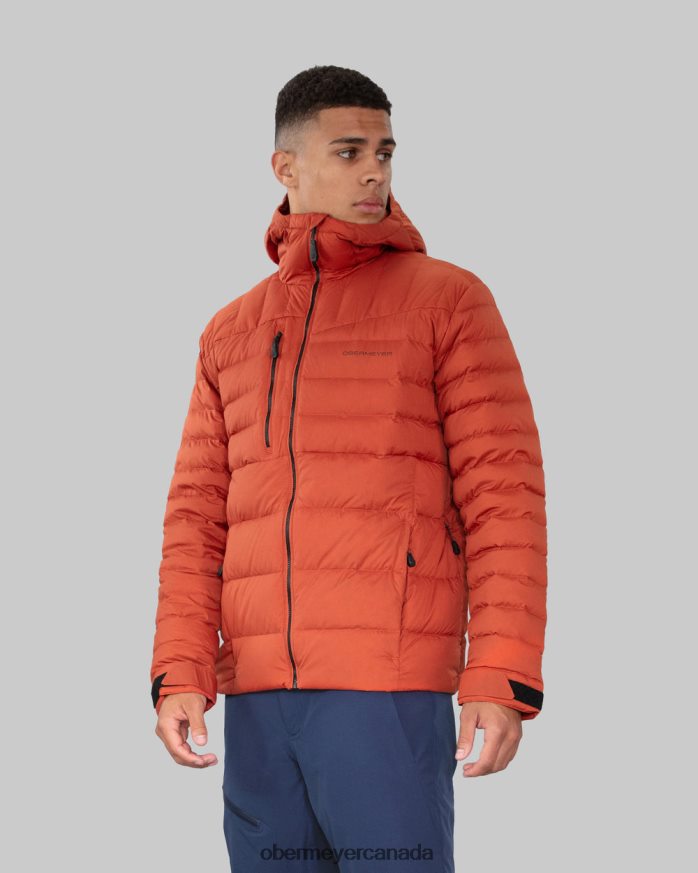 Obermeyer Men Klaus Down Hoody PT4J438 Clothing Russet
