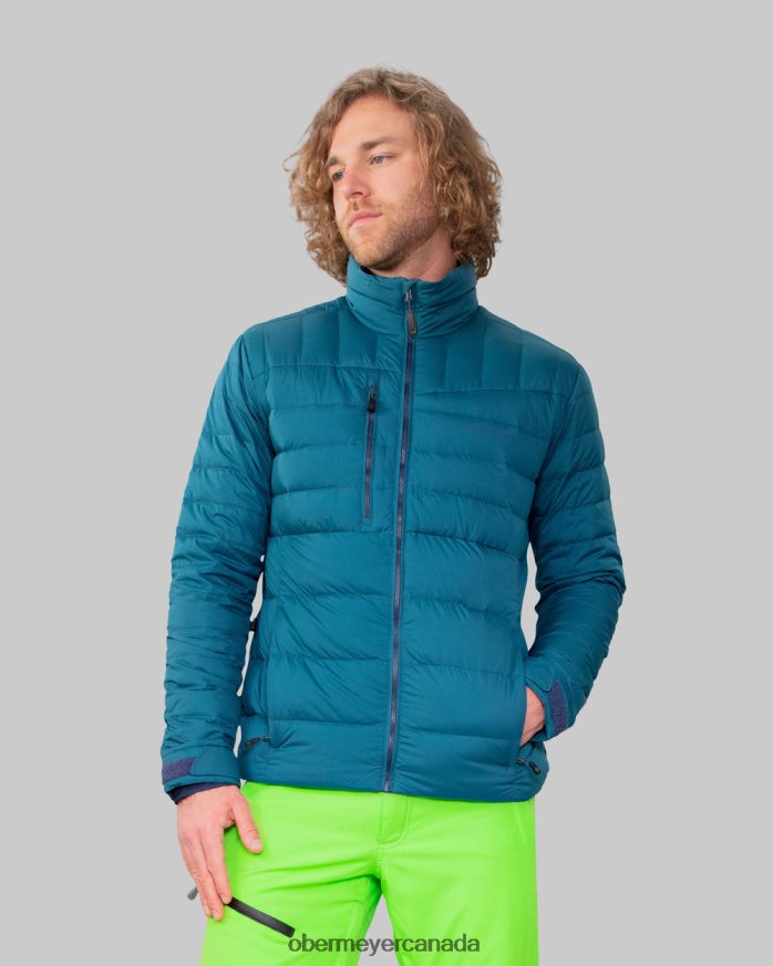 Obermeyer Men Klaus Down Jacket PT4J357 Clothing Blue Agave