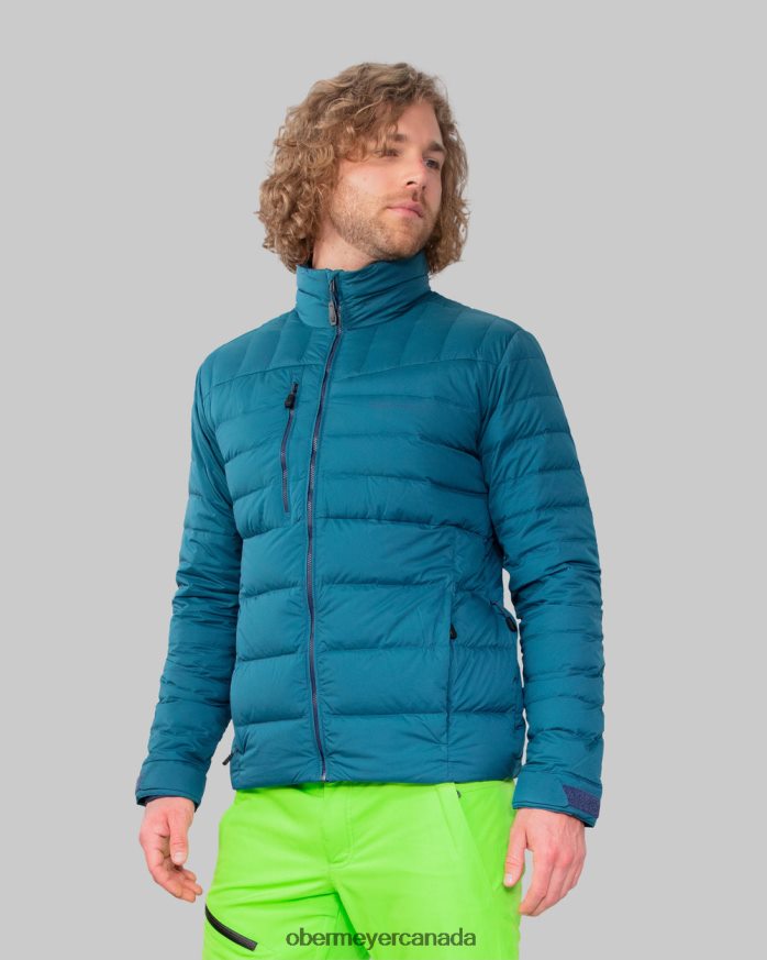 Obermeyer Men Klaus Down Jacket PT4J357 Clothing Blue Agave