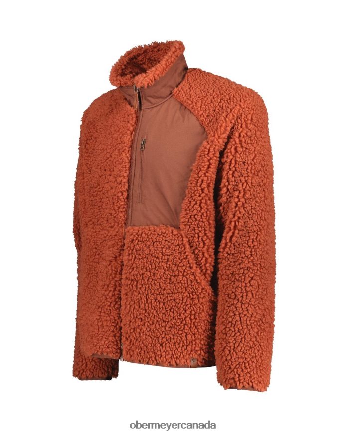 Obermeyer Men Landry Sherpa Jacket PT4J499 Clothing Terracotta
