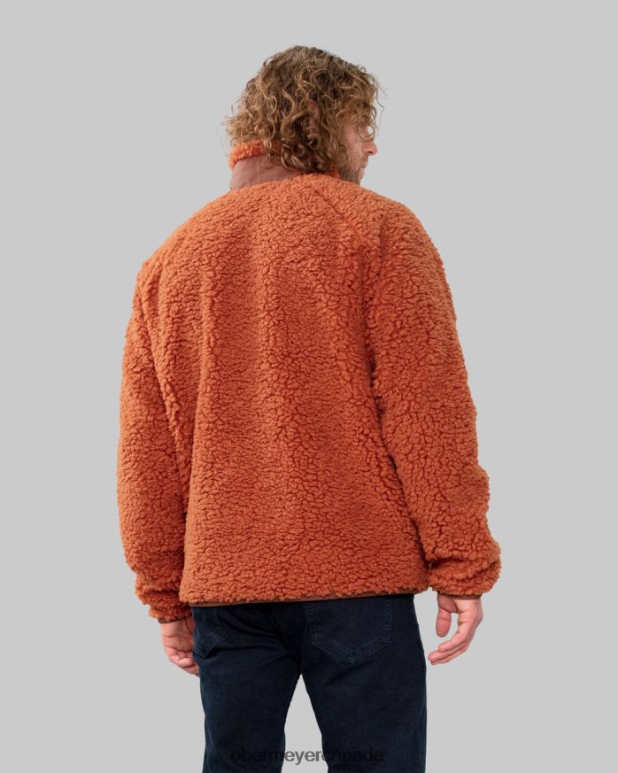 Obermeyer Men Landry Sherpa Jacket PT4J499 Clothing Terracotta