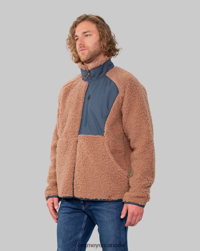 Obermeyer Men Landry Sherpa Jacket PT4J500 Clothing Saddle