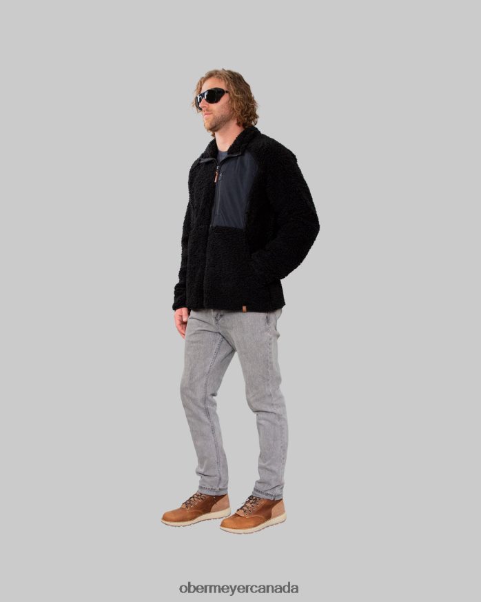 Obermeyer Men Landry Sherpa Jacket PT4J501 Clothing Black