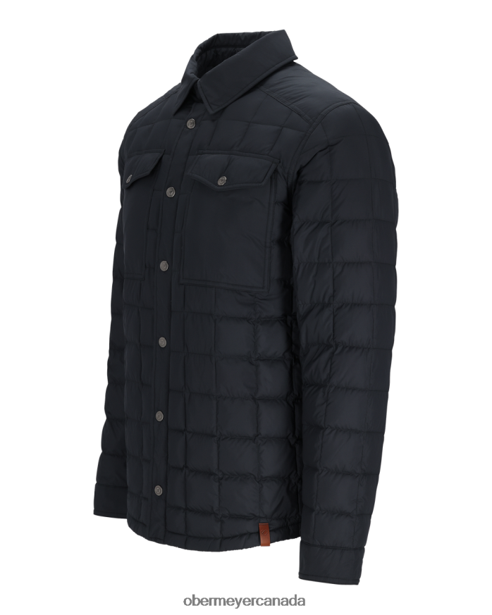 Obermeyer Men Wilder Down Shirt PT4J367 Clothing Black