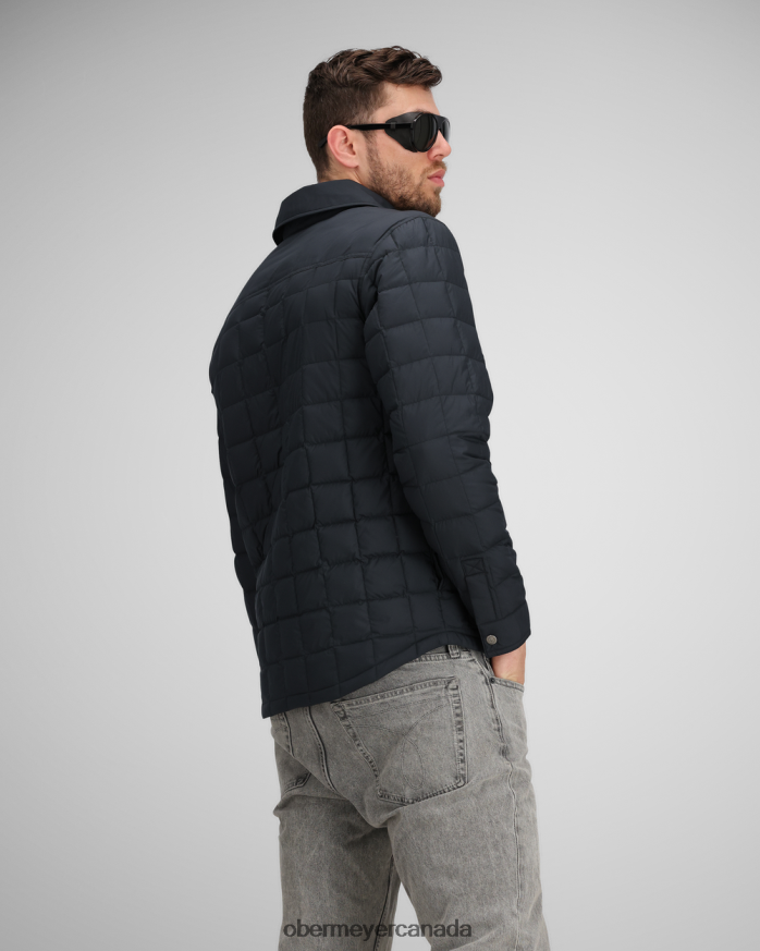 Obermeyer Men Wilder Down Shirt PT4J367 Clothing Black