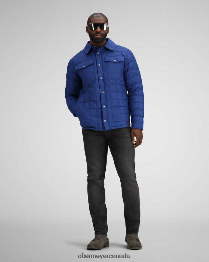 Obermeyer Men Wilder Down Shirt PT4J368 Clothing Navy