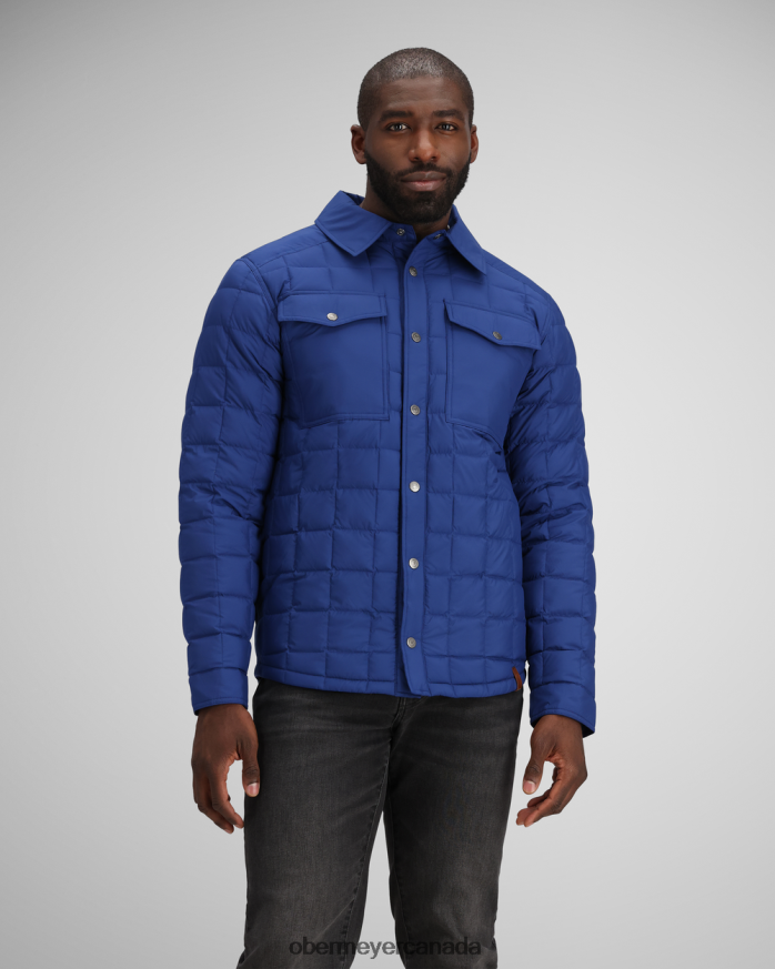 Obermeyer Men Wilder Down Shirt PT4J368 Clothing Navy