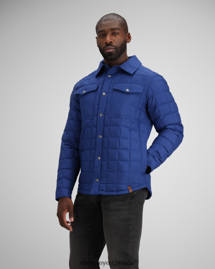 Obermeyer Men Wilder Down Shirt PT4J368 Clothing Navy