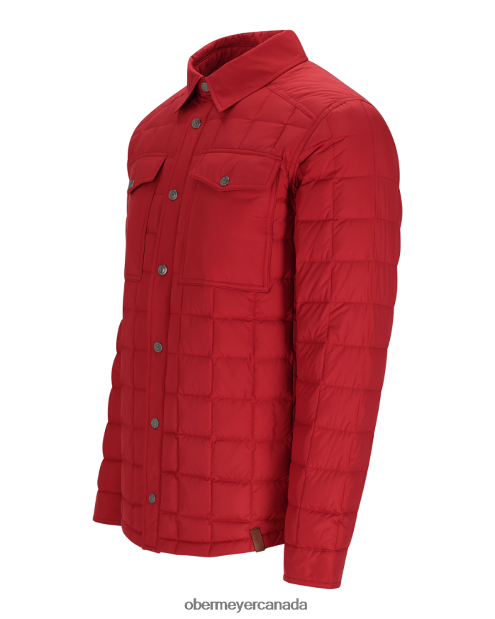 Obermeyer Men Wilder Down Shirt PT4J370 Clothing Cherry Wood