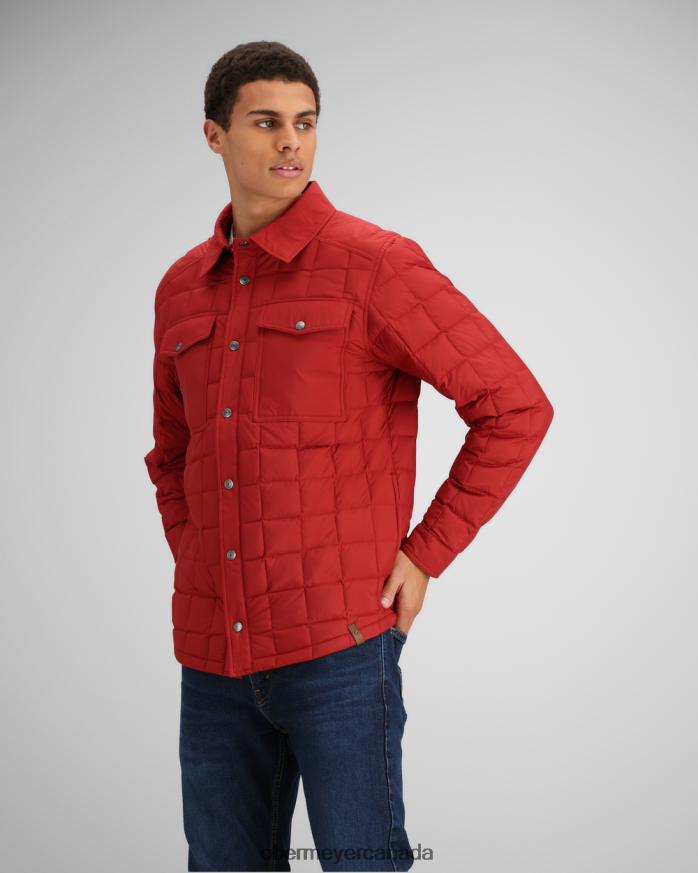 Obermeyer Men Wilder Down Shirt PT4J370 Clothing Cherry Wood