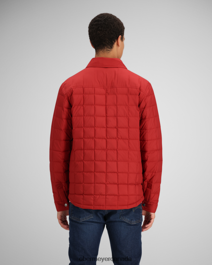 Obermeyer Men Wilder Down Shirt PT4J370 Clothing Cherry Wood