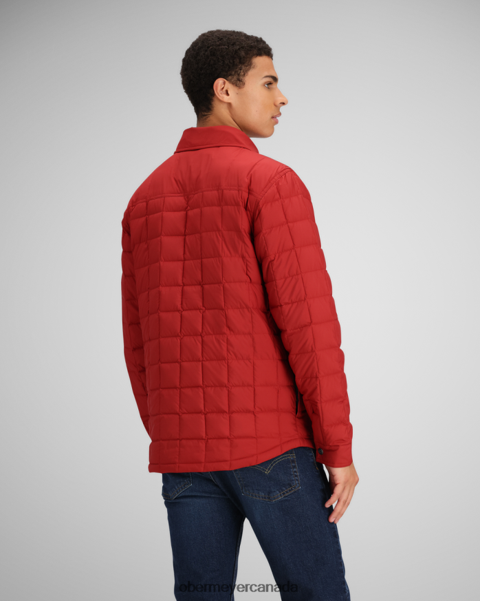 Obermeyer Men Wilder Down Shirt PT4J370 Clothing Cherry Wood