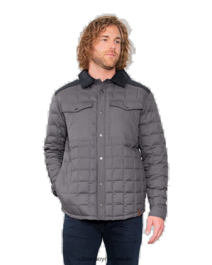 Obermeyer Men Wilder Down Shirt PT4J374 Clothing Coal