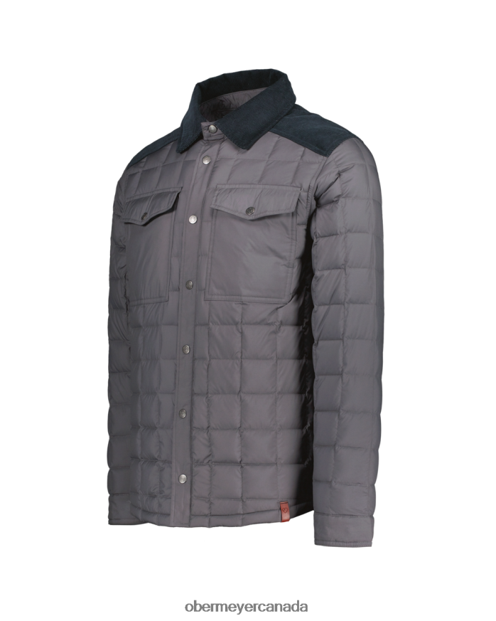 Obermeyer Men Wilder Down Shirt PT4J374 Clothing Coal