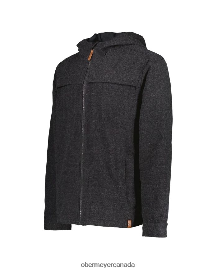 Obermeyer Men Wyatt Wooly Jacket PT4J496 Clothing Black