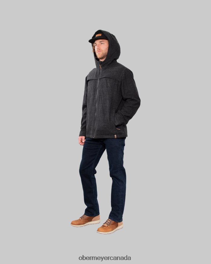 Obermeyer Men Wyatt Wooly Jacket PT4J496 Clothing Black
