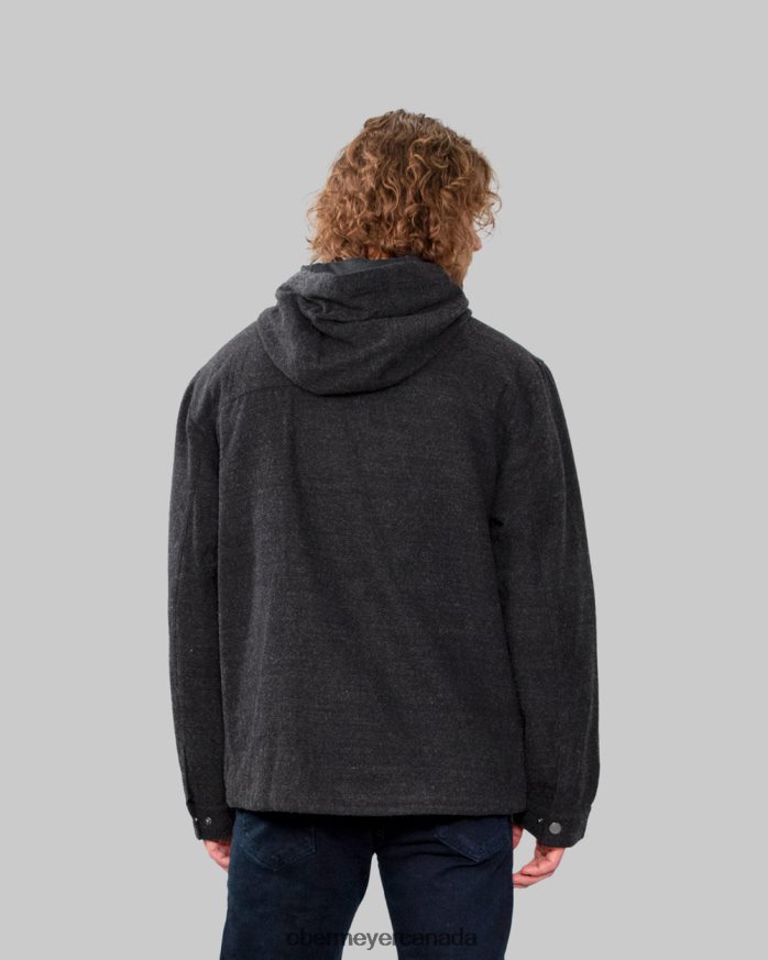 Obermeyer Men Wyatt Wooly Jacket PT4J496 Clothing Black