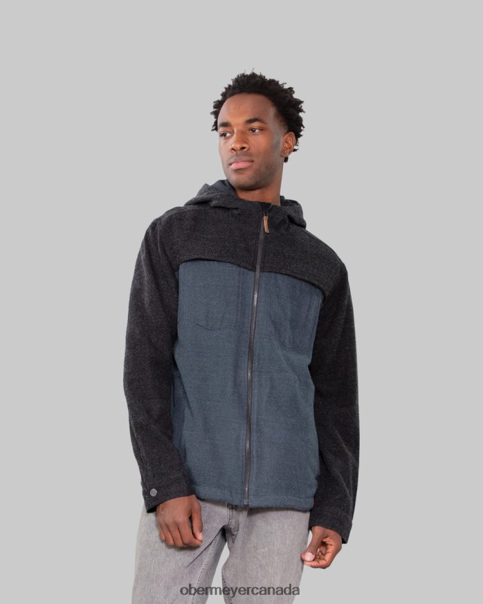 Obermeyer Men Wyatt Wooly Jacket PT4J497 Clothing Raw Indigo