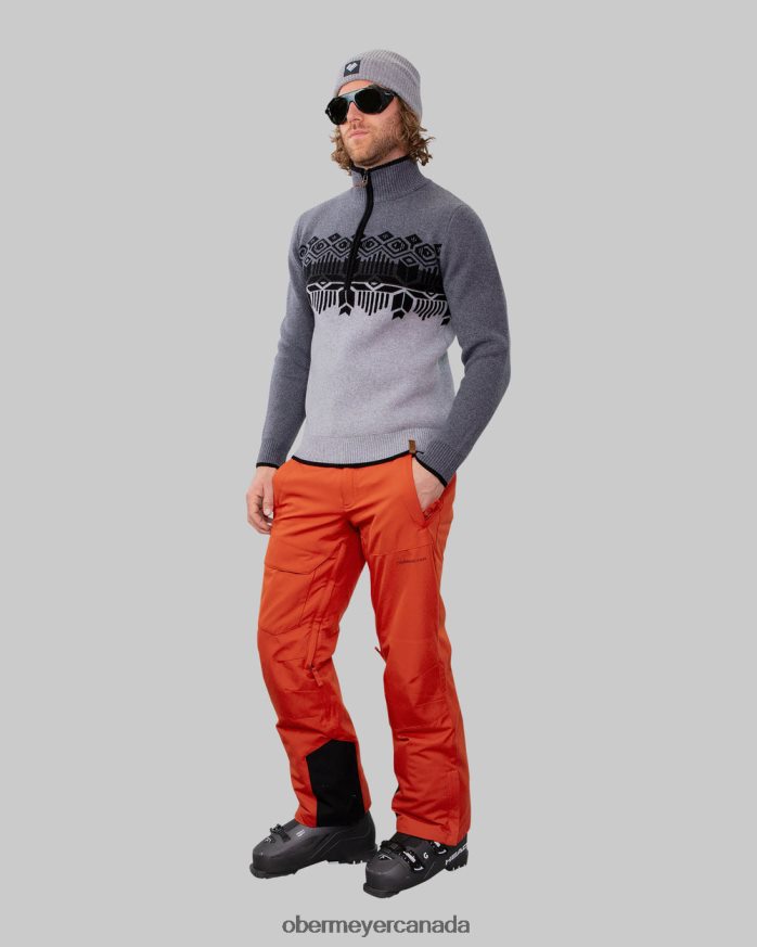 Obermeyer Men Brady 1/2 Zip Sweater PT4J463 Clothing Knightly