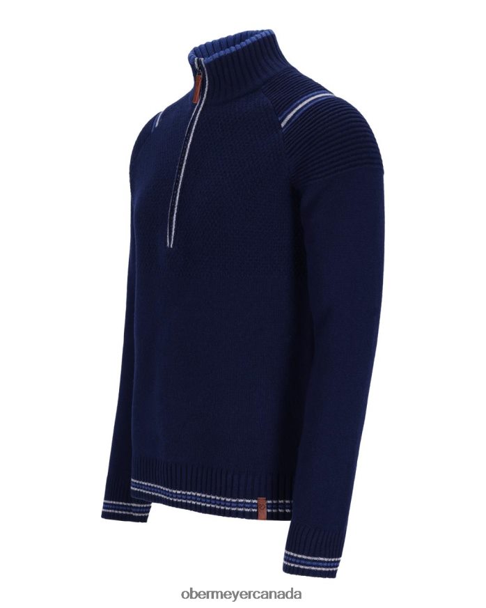 Obermeyer Men Gambel 1/2 Zip Sweater PT4J424 Clothing Admiral