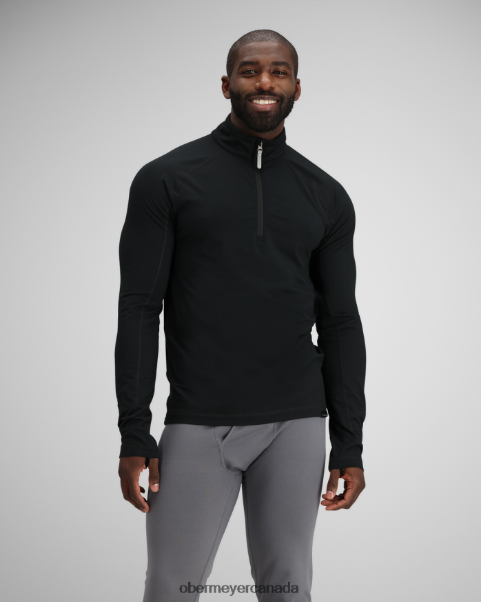 Obermeyer Men Flex 1/4 Zip PT4J376 Clothing Black