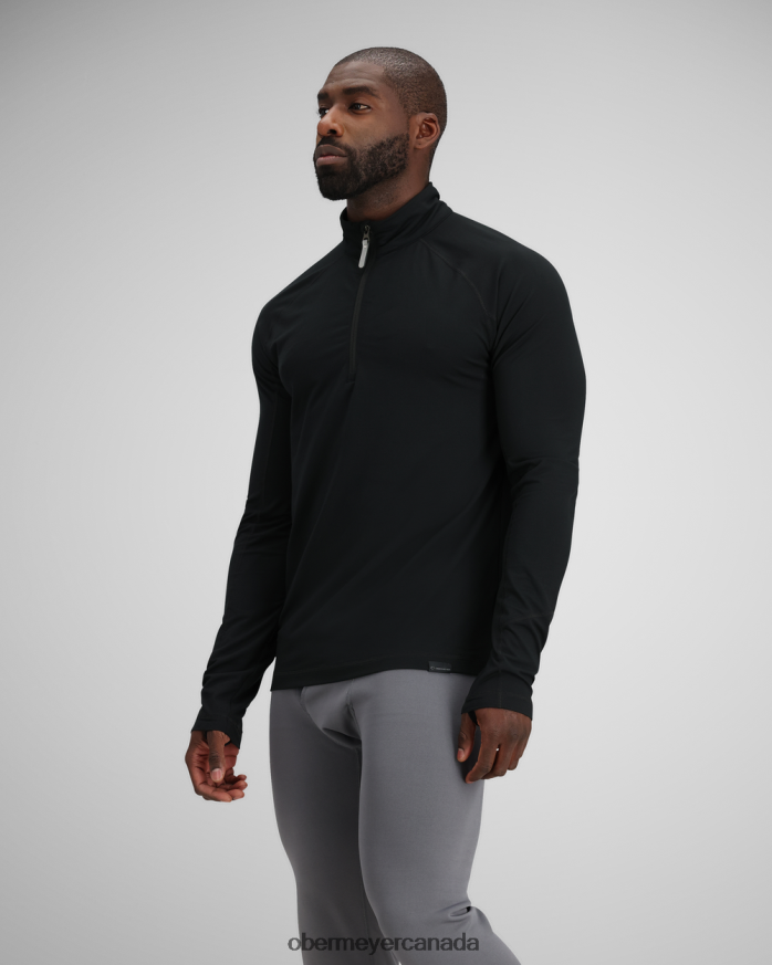 Obermeyer Men Flex 1/4 Zip PT4J376 Clothing Black