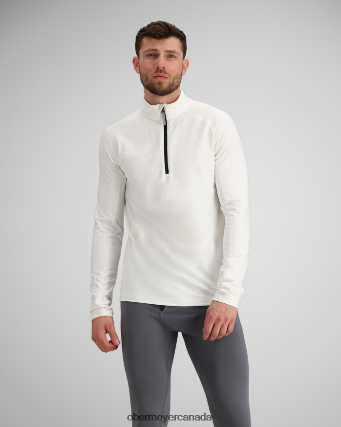 Obermeyer Men Flex 1/4 Zip PT4J377 Clothing White