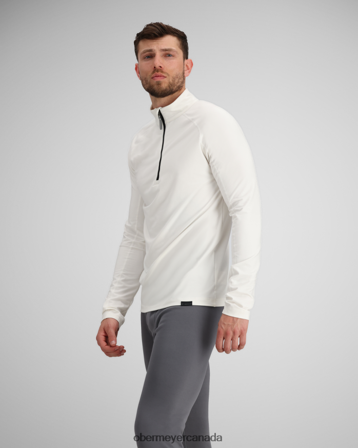 Obermeyer Men Flex 1/4 Zip PT4J377 Clothing White