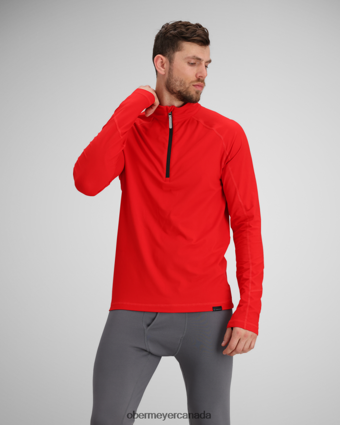 Obermeyer Men Flex 1/4 Zip PT4J378 Clothing Brakelight