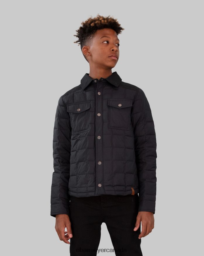 Obermeyer Teen Boys Wilder Puffy Shirt PT4J694 Clothing Black