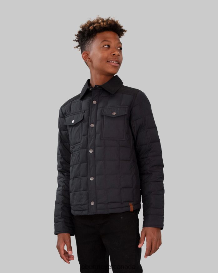 Obermeyer Teen Boys Wilder Puffy Shirt PT4J694 Clothing Black