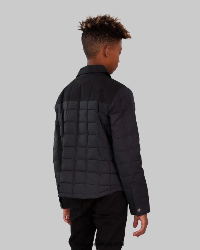 Obermeyer Teen Boys Wilder Puffy Shirt PT4J694 Clothing Black