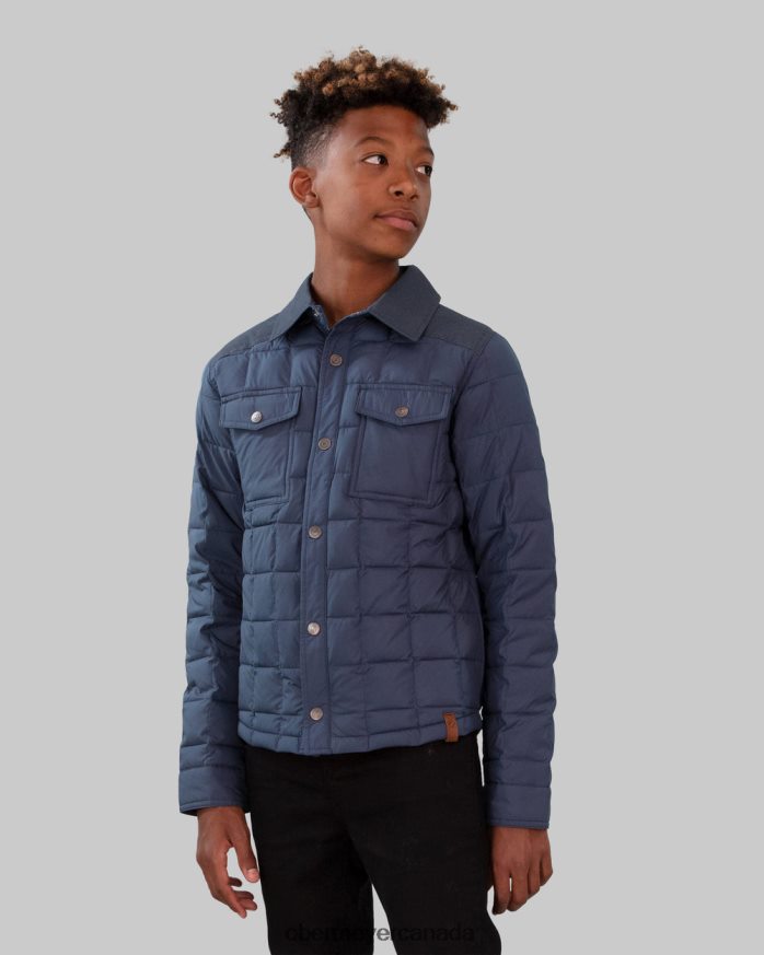 Obermeyer Teen Boys Wilder Puffy Shirt PT4J695 Clothing Raw Indigo