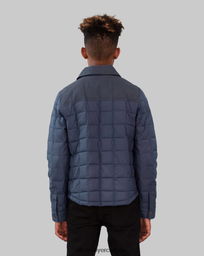 Obermeyer Teen Boys Wilder Puffy Shirt PT4J695 Clothing Raw Indigo