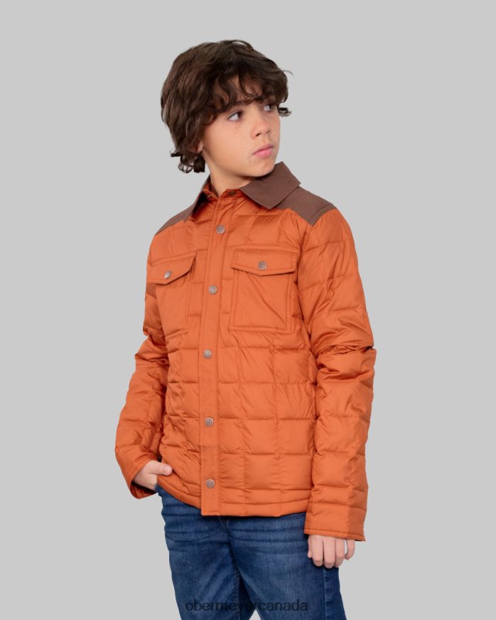 Obermeyer Teen Boys Wilder Puffy Shirt PT4J696 Clothing Terracotta