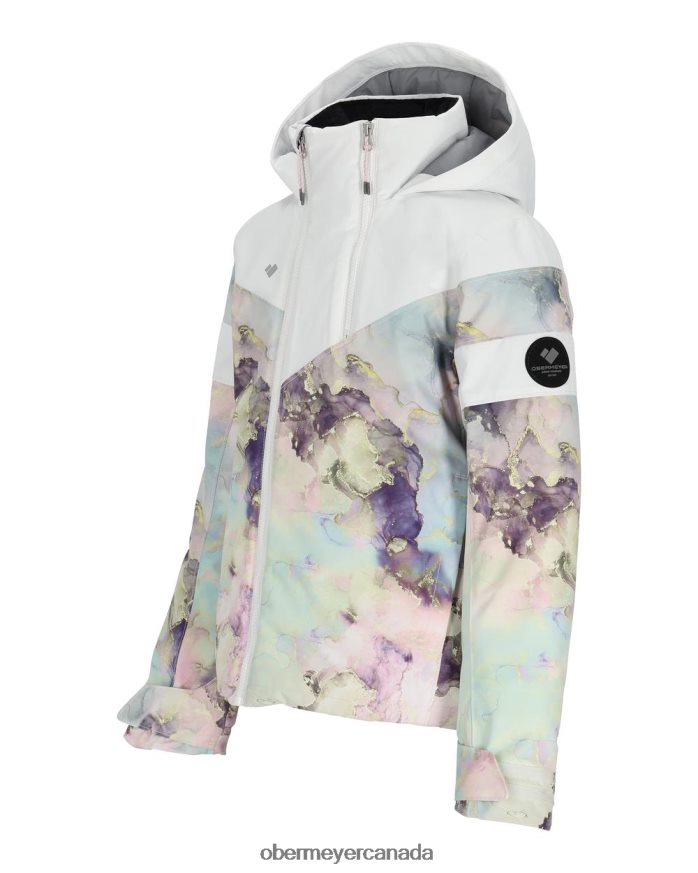 Obermeyer Teen Taja Print Jacket PT4J612 Clothing Crystal Aurora